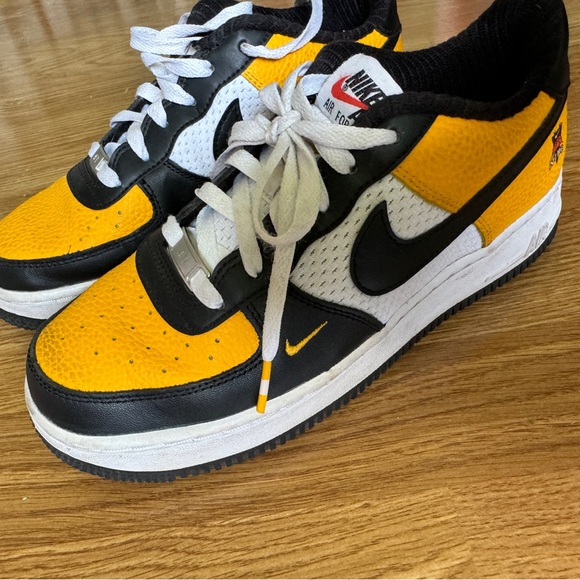 Nike Airforce 1 Low ‘07 LV8 - black gold jersey mesh - Picture 3 of 5